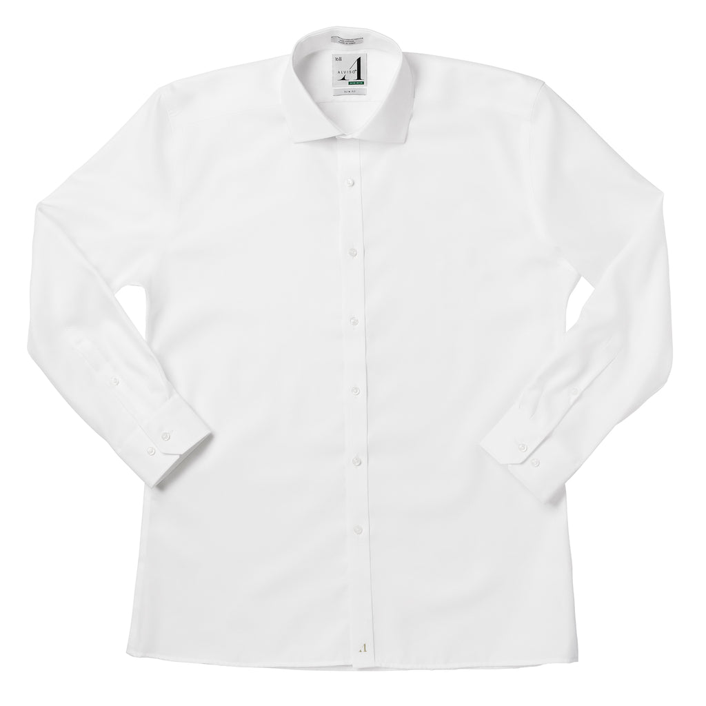100% Cotton Non-Iron Slim Fit Button Cuff Shirt