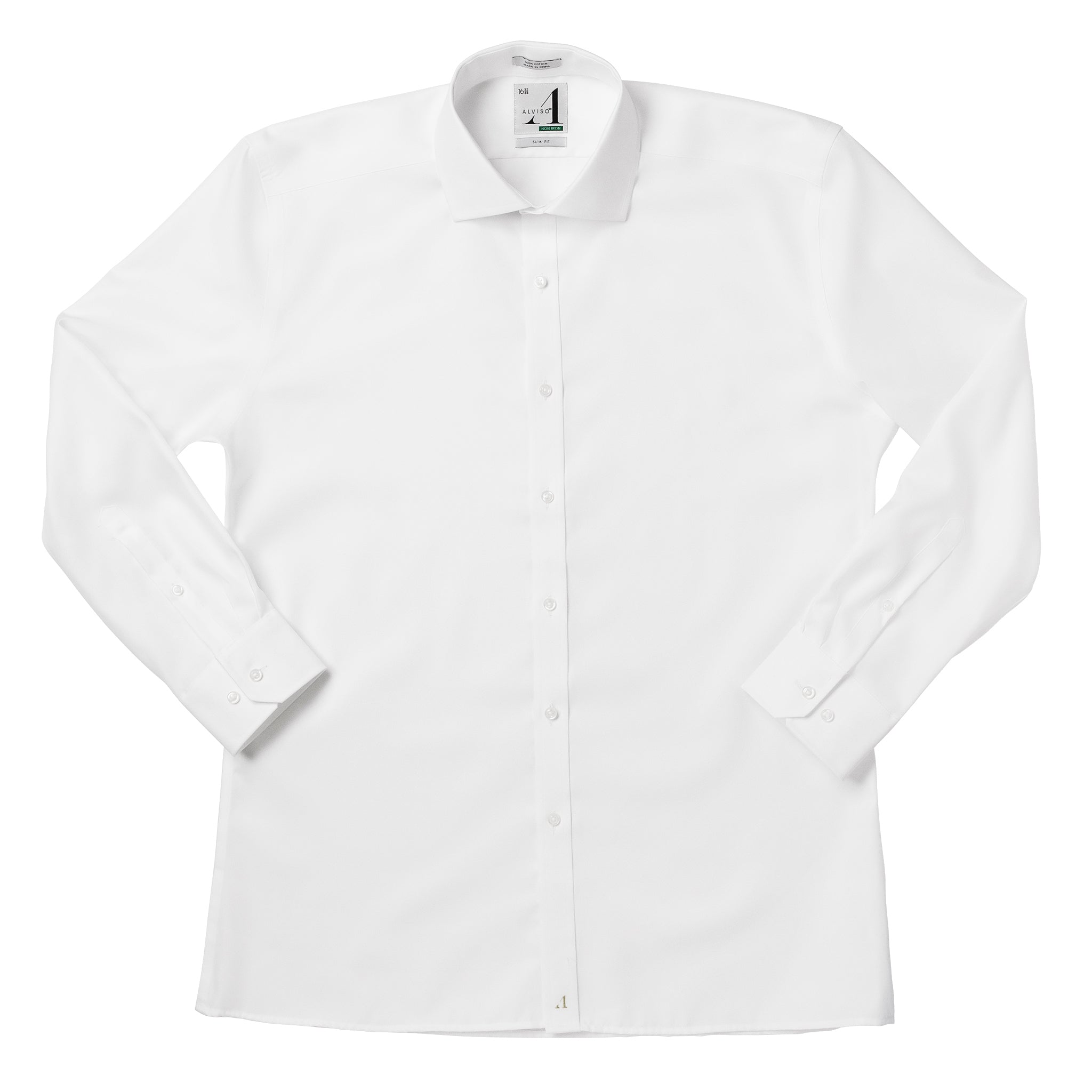 100% Cotton Non-Iron Slim Fit Button Cuff Shirt