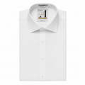 100% Cotton Non-Iron Stretch Classic Fit Button Cuff Shirt