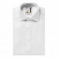 100% Cotton Non-Iron Stretch Slim Fit Button Cuff Shirt
